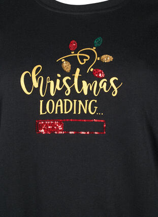 Kerst sweatshirt, Black LOADING, Packshot image number 2