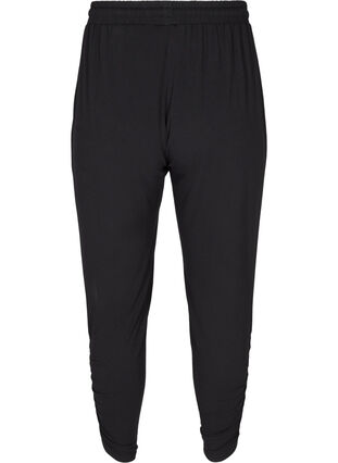 Pantalon de fitness ample en viscose, Black, Packshot image number 1