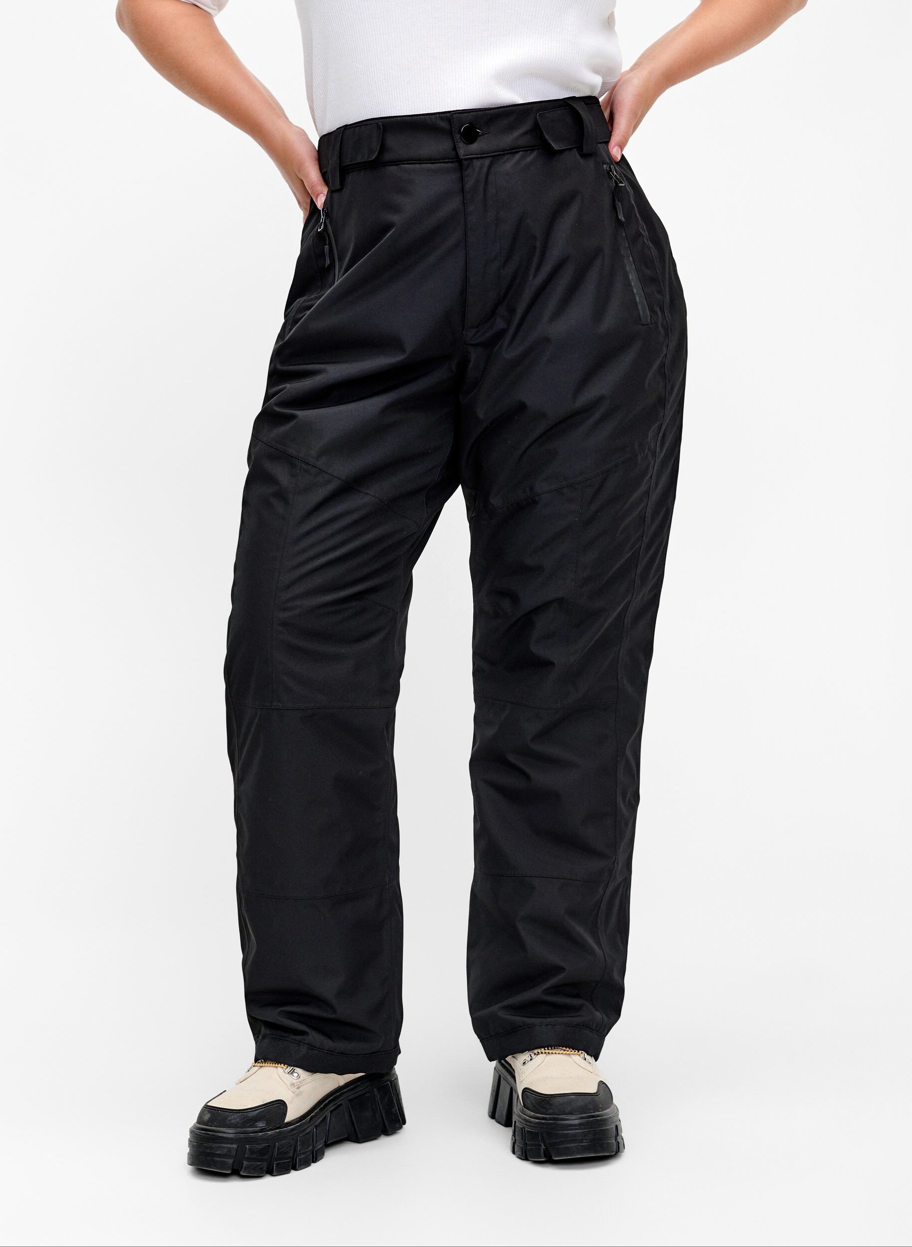 ZizziSkibroek met verstelbare taille, Black, Model image number 2