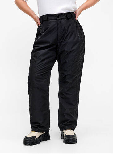 Pantalon de ski avec taille réglable, Black, Model image number 2