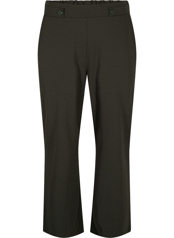 Pantalon ample avec poches, Vert foncé, Packshot image number 0