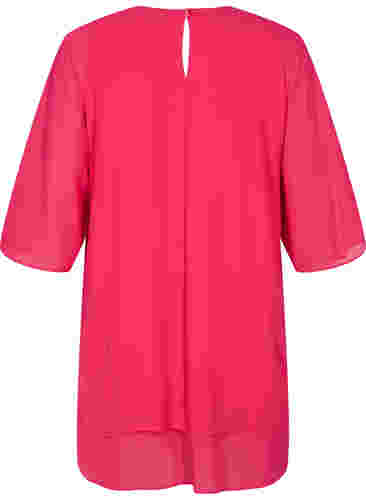 Chiffon blouse met 3/4 mouwen, Love Potion, Packshot image number 1