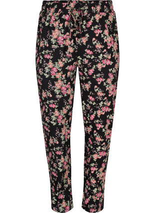 Bas de pyjama, Black Pink Oran Flow, Packshot image number 0