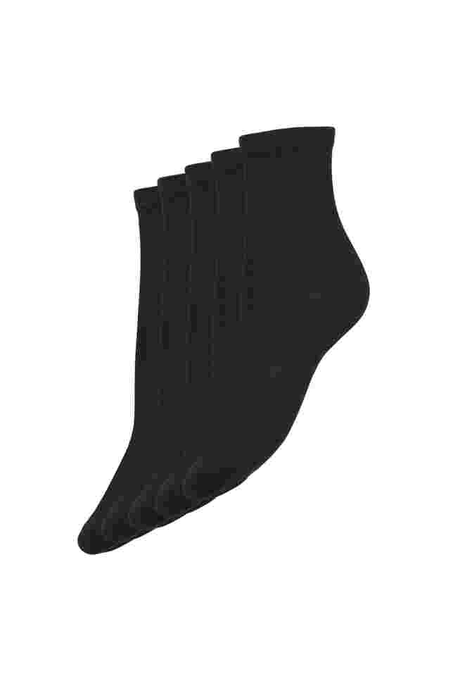 Paquet de 5 chaussettes basiques, Black, Packshot image number 0