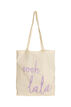 Tote bag imprim&eacute;, Mauve, Packshot image number 0