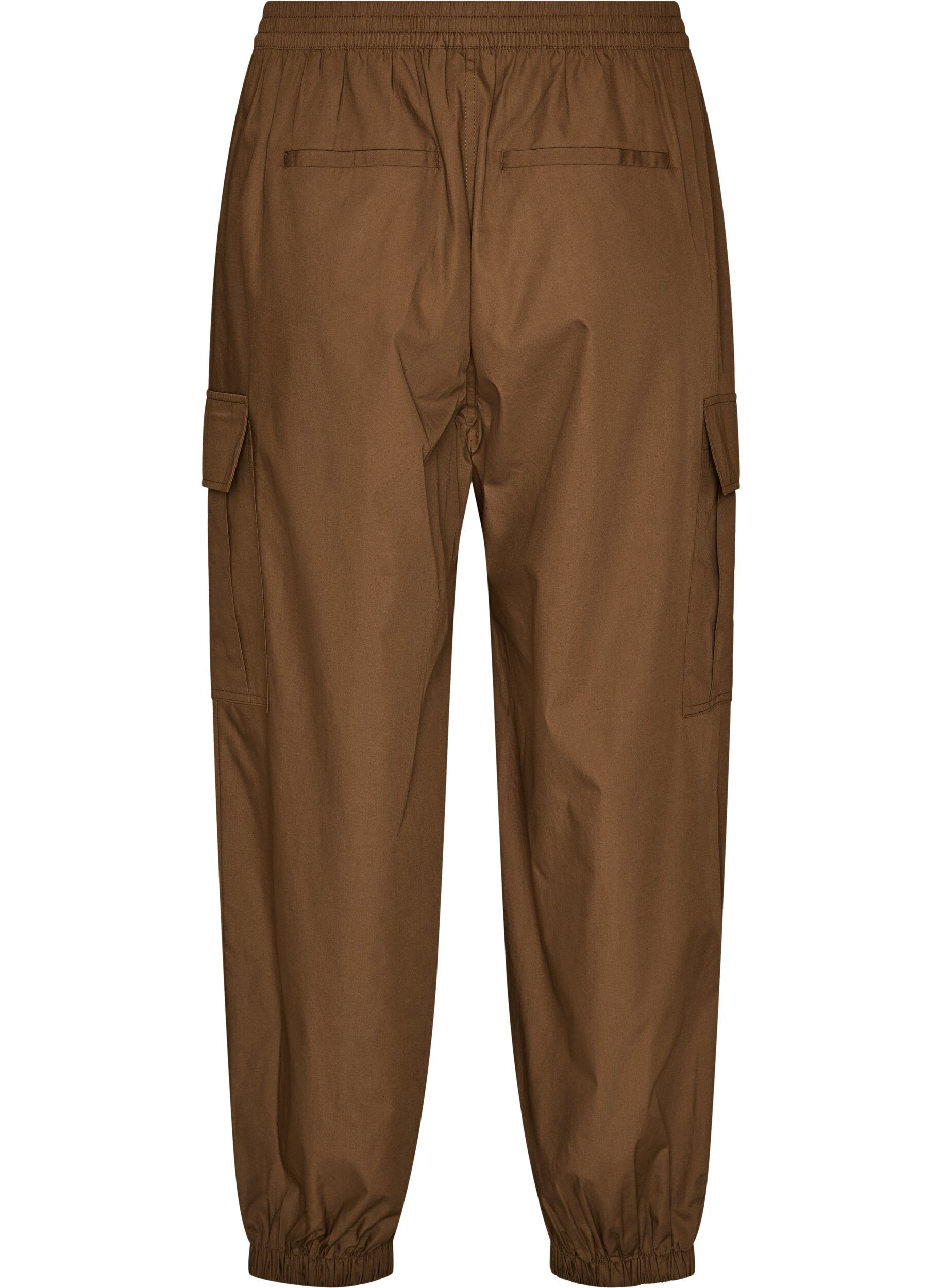 ZizziPantalon cargo ballon en coton, Marron, Packshot image number 1
