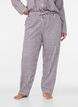 Katoenen pyjamabroek met hoge taille, Rood, Model image number 2