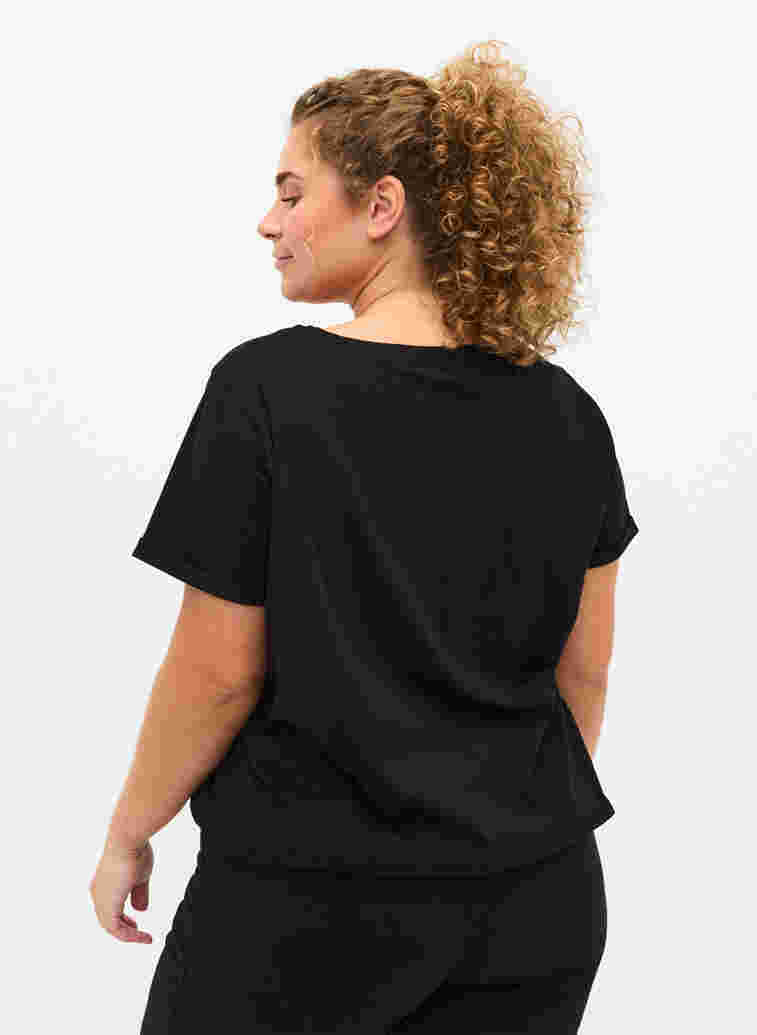 T-shirt de sport avec imprimé, Black Citadel, Model image number 1