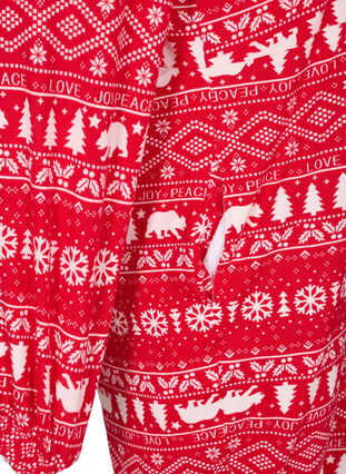 Kerst jumpsuit met capuchon en rits, Christmas AOP, Packshot image number 3