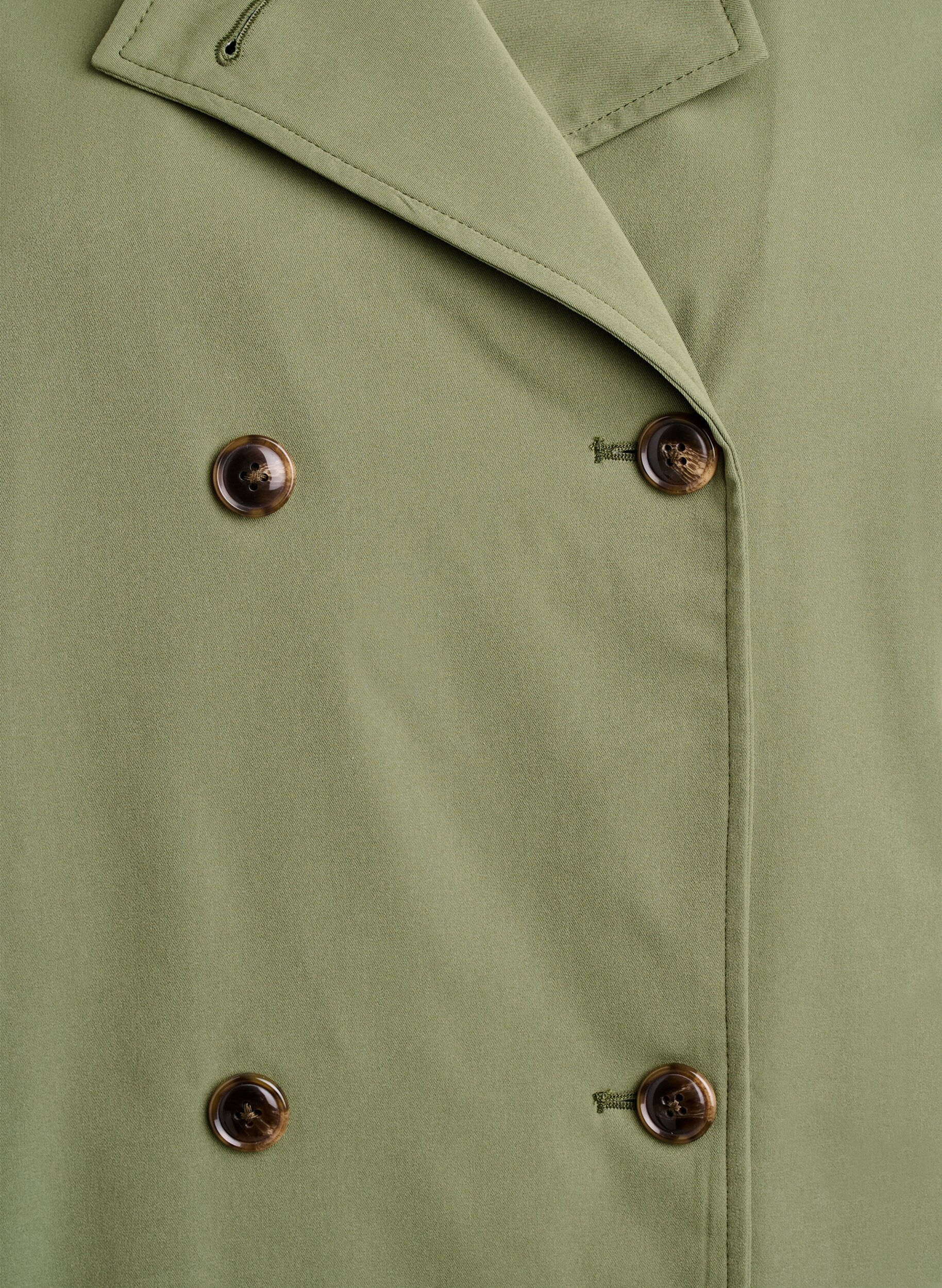 Zizzi Trench court avec poches, Vert fonc&eacute;, Packshot image number 2