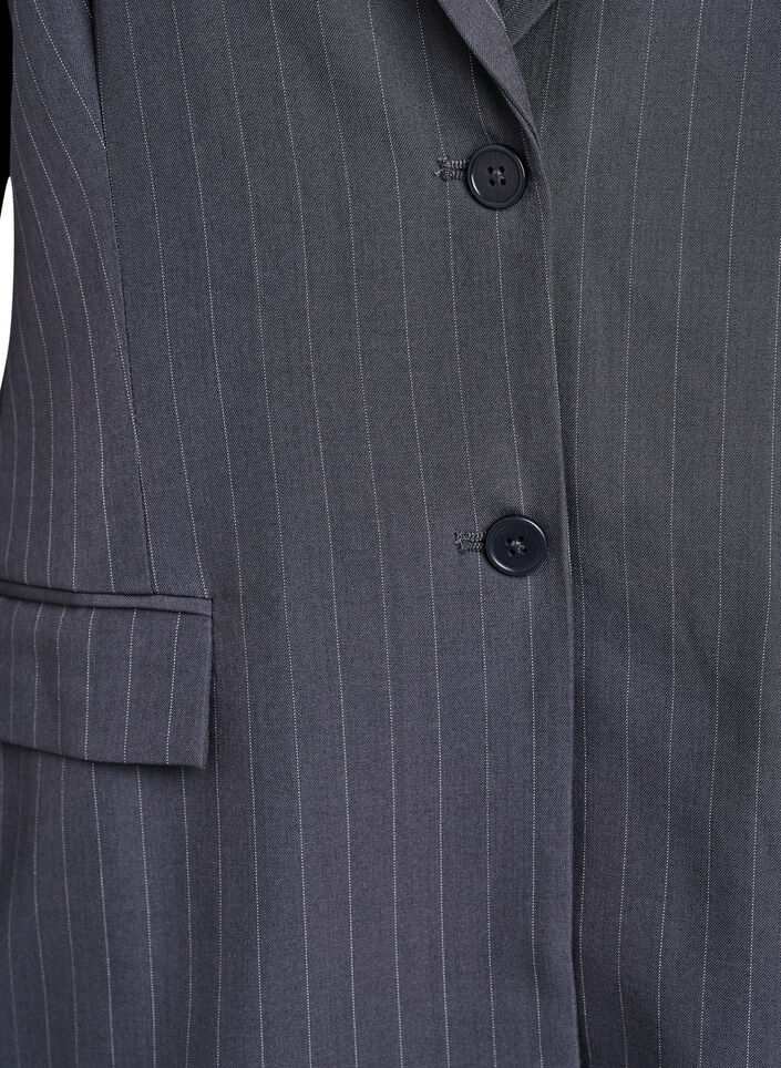 Blazer met zakken en splitjes, Grijs, Packshot image number 2