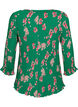 Blouse plissée à manches 3/4, Jolly Green Flower, Packshot image number 1