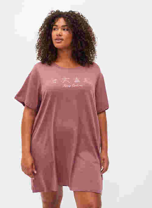 T-shirt de pyjama oversize en coton biologique