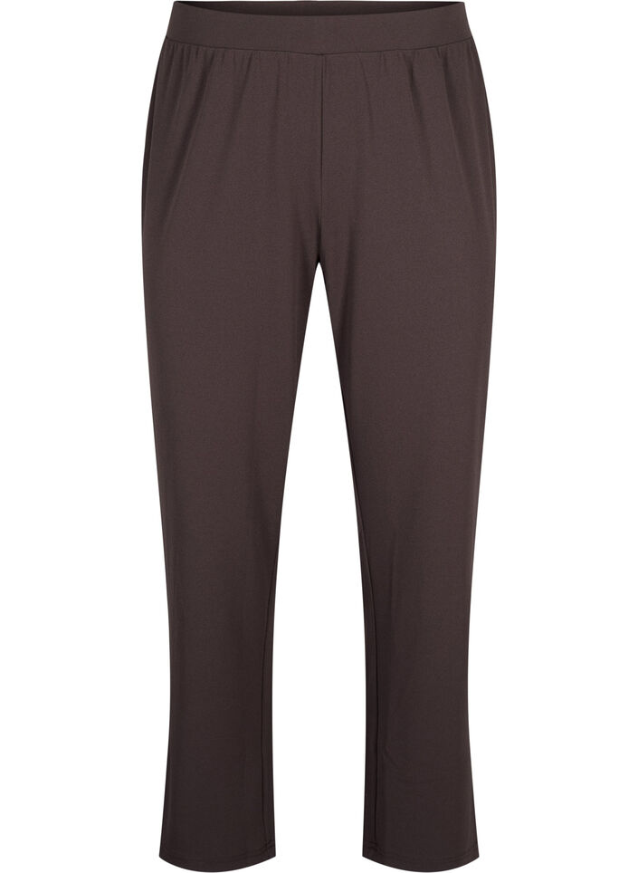 Pantalon &agrave; coupe droite, Marron, Packshot image number 0