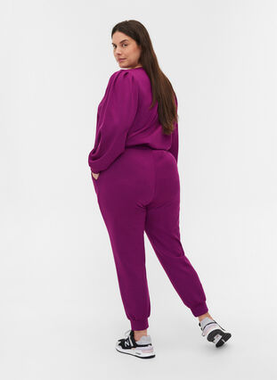 Pantalon de jogging avec poches, Dark Purple, Model image number 1