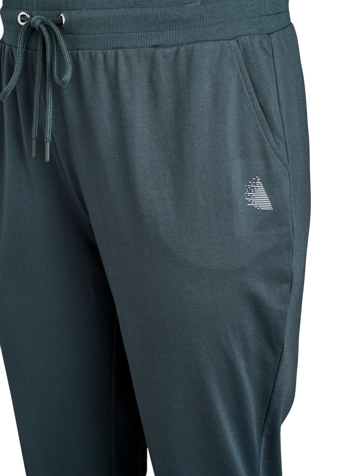 Pantalon de surv&ecirc;tement ample avec poches, Vert fonc&eacute;, Packshot image number 2