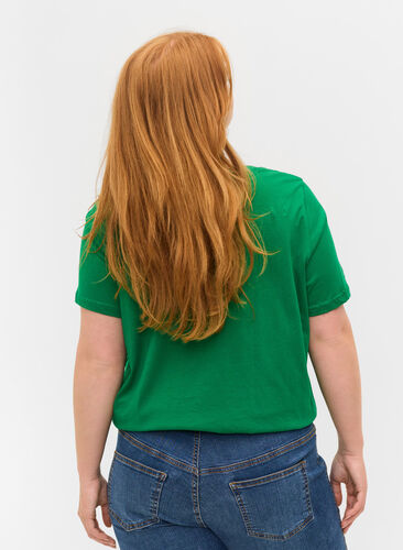 T-shirt en coton à manches courtes avec imprimé, Jolly Green, Model image number 1