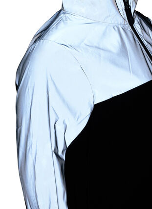 Cardigan de sport avec polaire et réflecteur, Black, Packshot image number 3