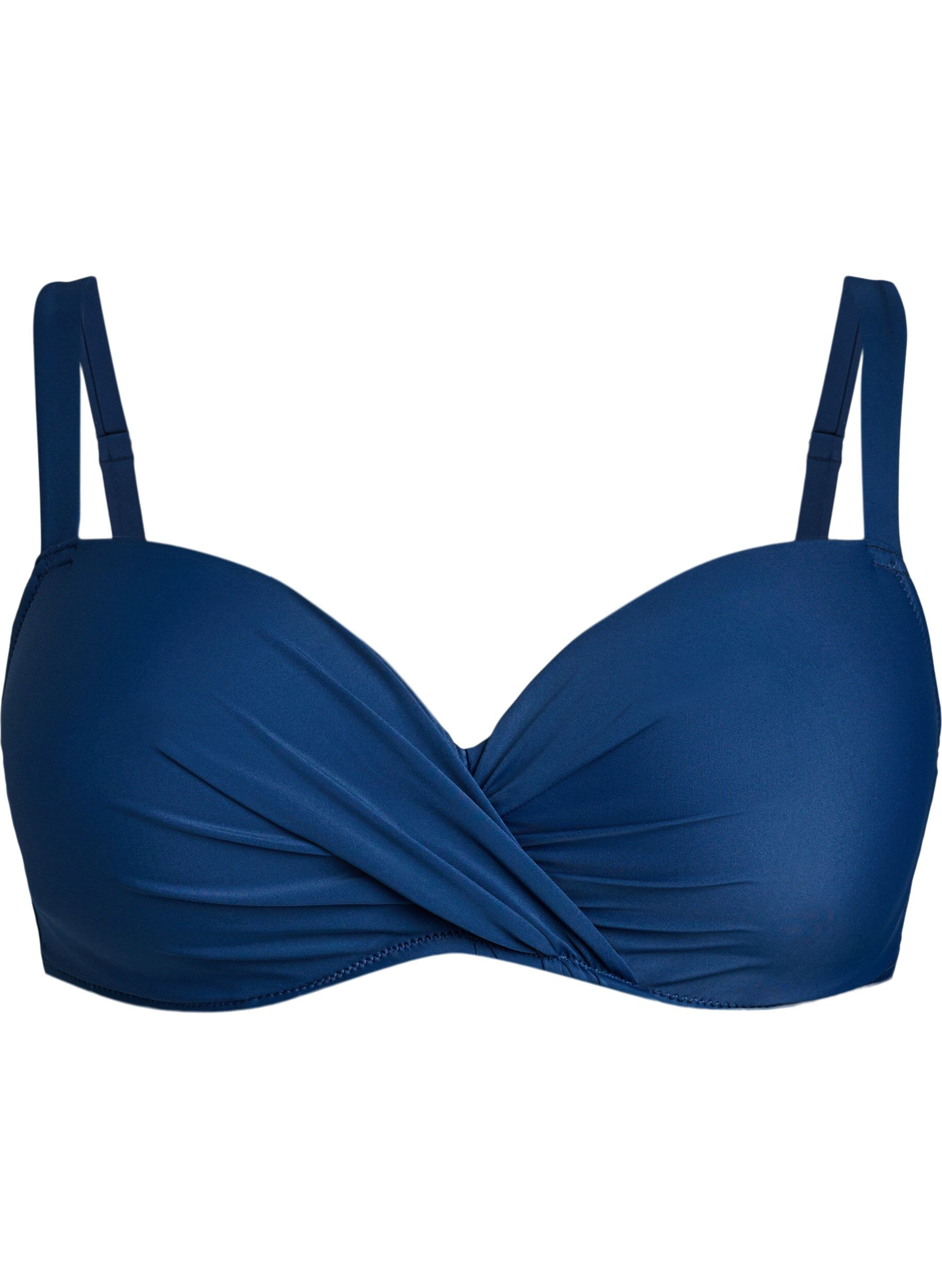 Haut de bikini avec armatures et drap&eacute;