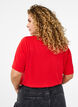 T-shirt van Tencel ™ Modal met ronde hals, Rood, Model image number 2