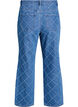 Kiana jeans met een hoge taille en distressed patroon, Blauw, Packshot image number 1