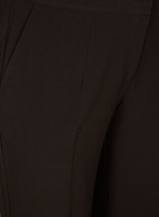 Klassieke broek met wijde pijpen, Black, Packshot image number 2