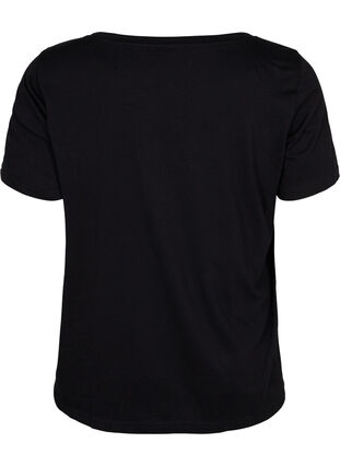 Sport-T-shirt met print, Black w. Cardio, Packshot image number 1