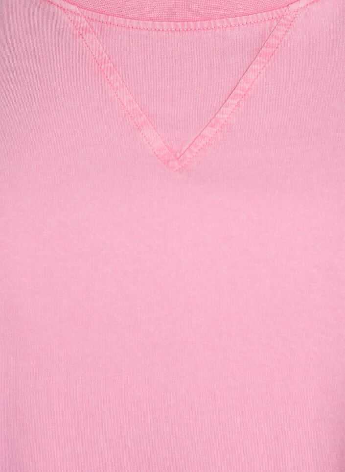 T-shirt boxy en coton bio, Rose, Packshot image number 2