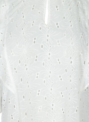Blouse met broderie anglaise, Snow White, Packshot image number 2