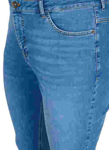 Jean Bea taille extra haute, Blue denim, Packshot image number 2