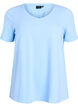 Effen basic katoenen T-shirt, Blauw, Packshot image number 0