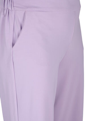 Pantalon culotte uni avec poches, Orchid Bloom, Packshot image number 2