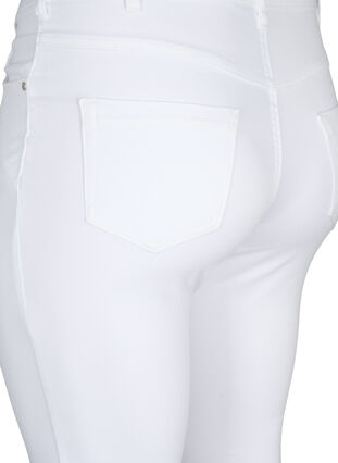 Jeans Emily Slim fit à taille régulière, White, Packshot image number 3