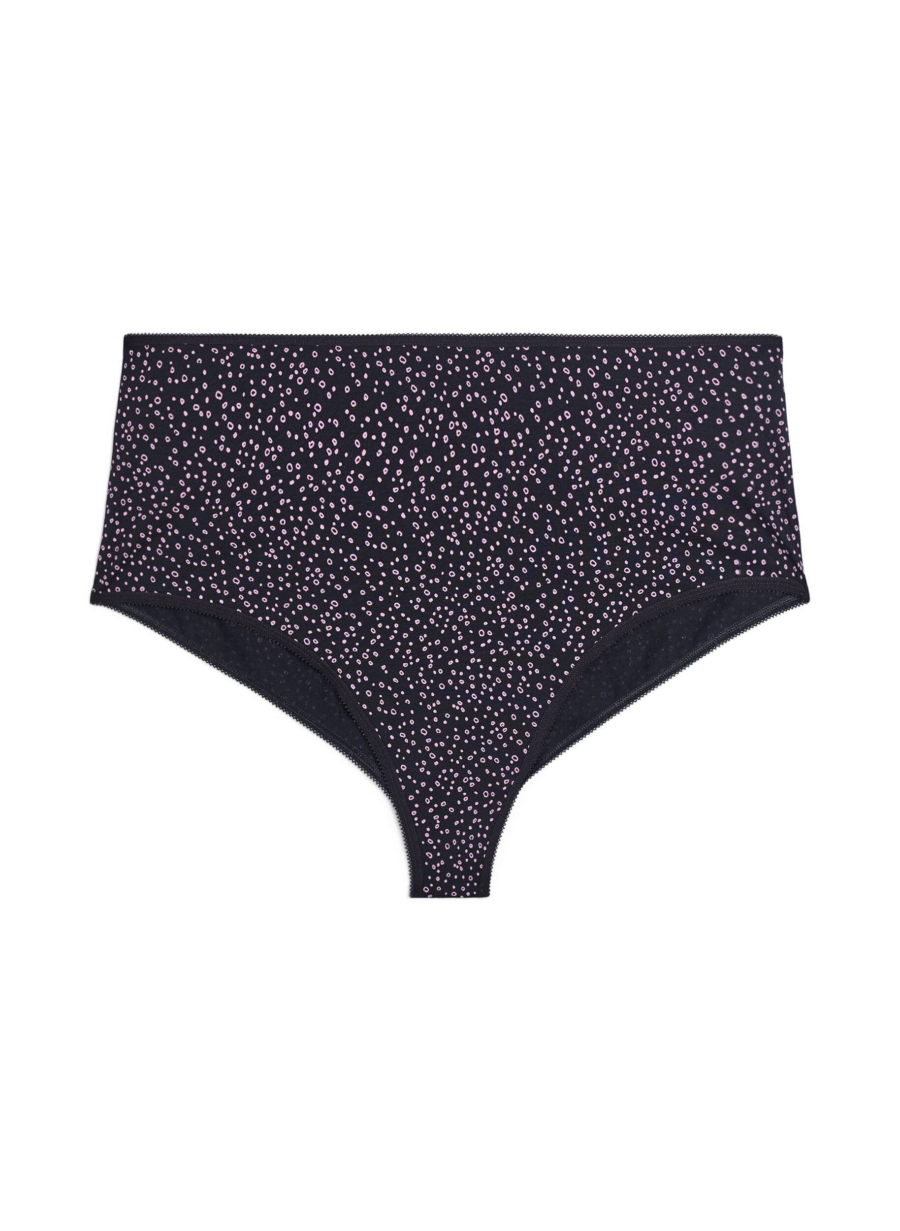 Zizzi 7-pack culottes hipster taille classique, Violet, Packshot image number 3