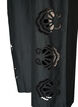 Pantalon en coton avec des d&eacute;coupes brod&eacute;es, Noir, Packshot image number 3