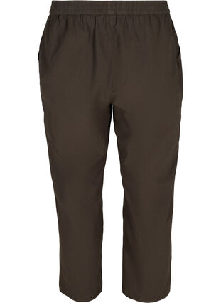 Pantalon court en coton, Khaki Green , Packshot image number 1