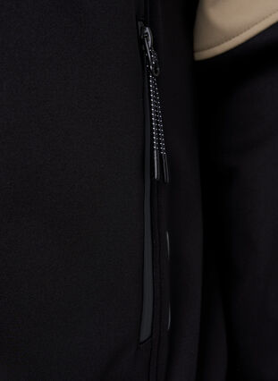 Veste softshell avec bloc de couleurs, Black Comb, Packshot image number 3