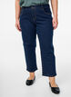 Gecropte Vera jeans met een straight-fit, Unwashed, Model image number 2