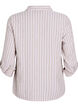 Linnen en viscose shirt met 3/4 mouwen, Beige, Packshot image number 1