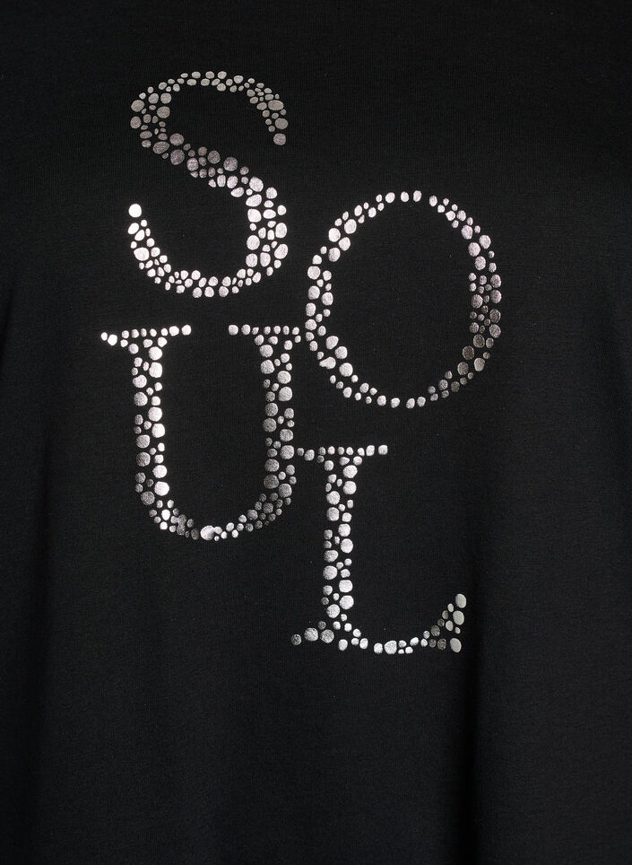 FLASH - T-shirt imprim&eacute;, Noir, Packshot image number 2