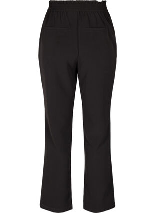 Pantalon de couleur unie et évasé, Black, Packshot image number 1