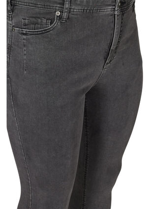 Cropped Amy jeans met hoge taille en ritssluiting, Grey Denim, Packshot image number 2
