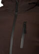 Pufferjas met capuchon en zakken, Bruin, Packshot image number 2