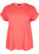T-shirt met korte mouwen van katoenmix, Rood, Packshot image number 0