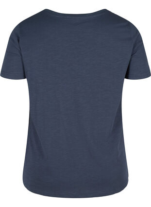 T-shirt en coton avec dentelle, Blue Nights, Packshot image number 1