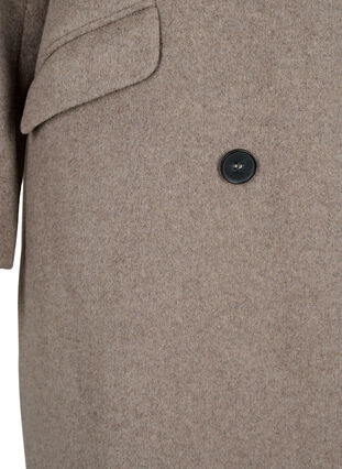 Manteau en laine avec boutons et poches, Moon Rock Mel., Packshot image number 3