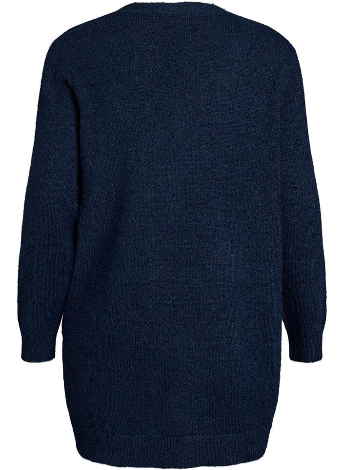 Cardigan long avec poches, Bleu, Packshot image number 1