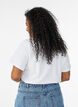 T-shirt en coton bio avec imprim&eacute; plage, Blanc, Model image number 2