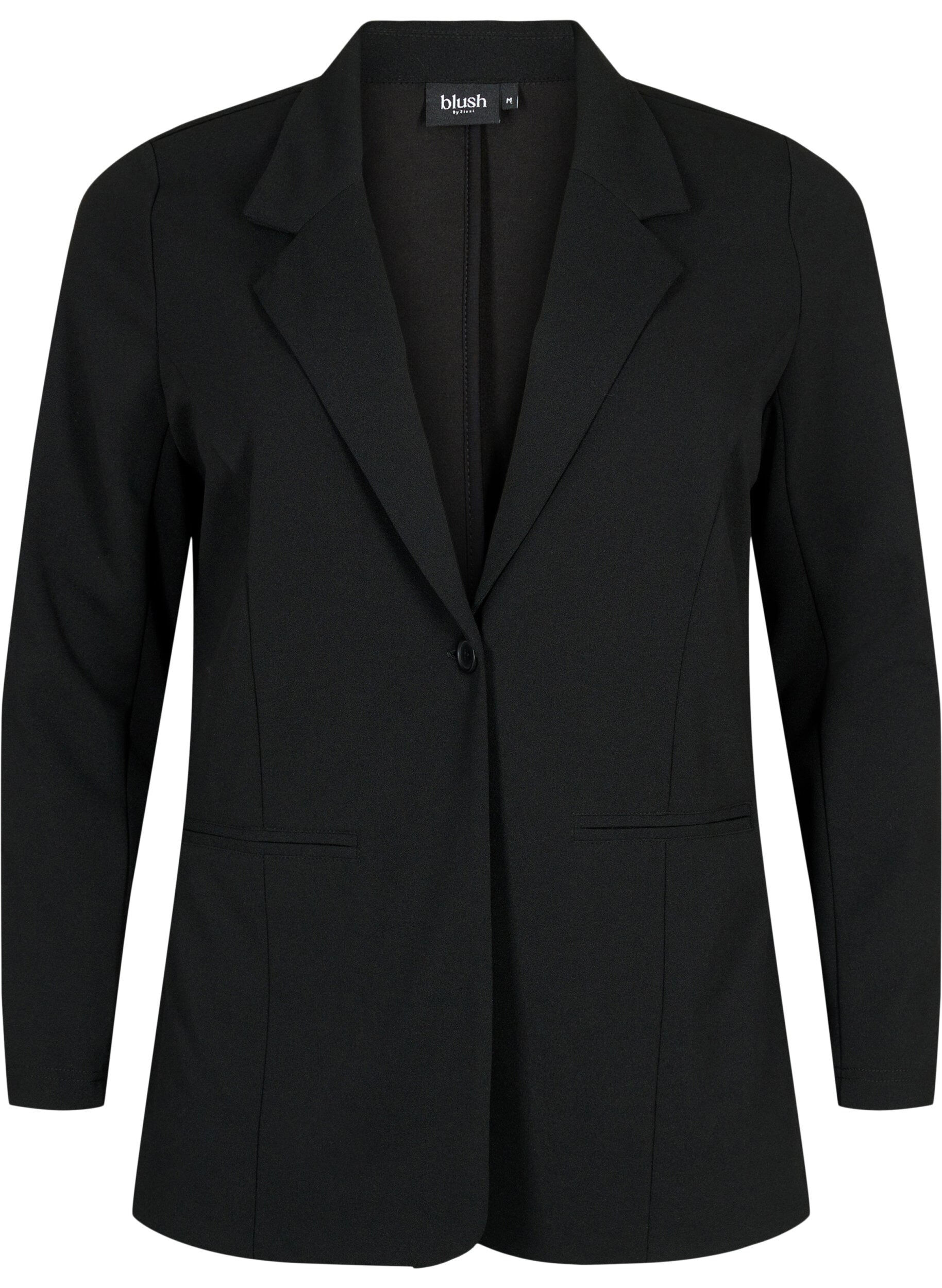 Zizzi Blazer &agrave; poches, Black, Packshot image number 0
