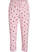 Pantalon de pyjama en jersey doux avec taille haute et imprim&eacute; fruits, Rose, Packshot image number 0